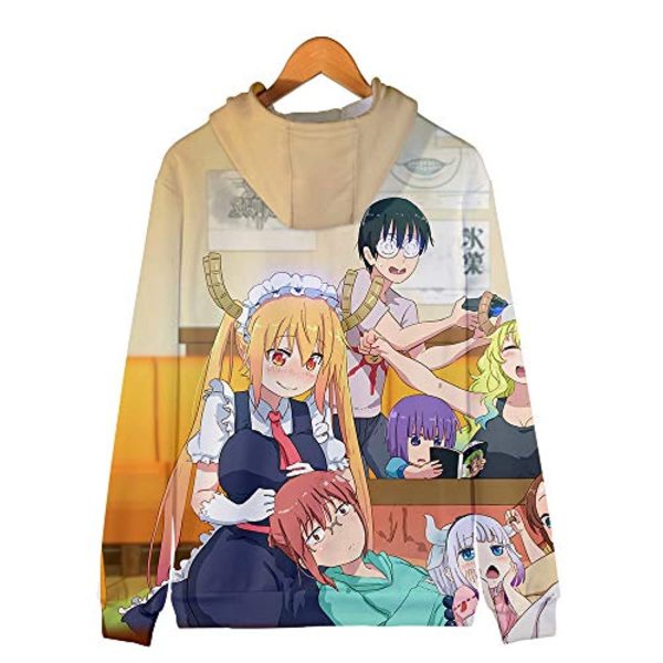 Miss Kobayashi's Dragon Maid Hoodie - 3D Casual Zipper Jacket