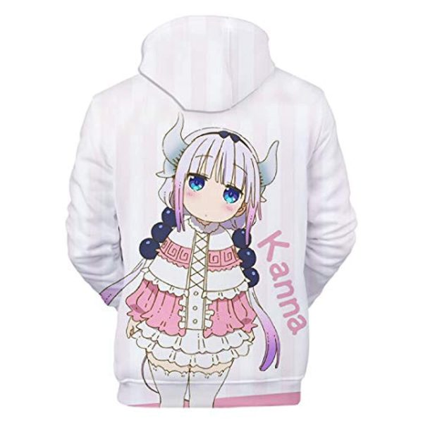 Miss Kobayashi's Dragon Maid Hoodie - Kanna Kamui 3D Print Fashion Hooded Pullover