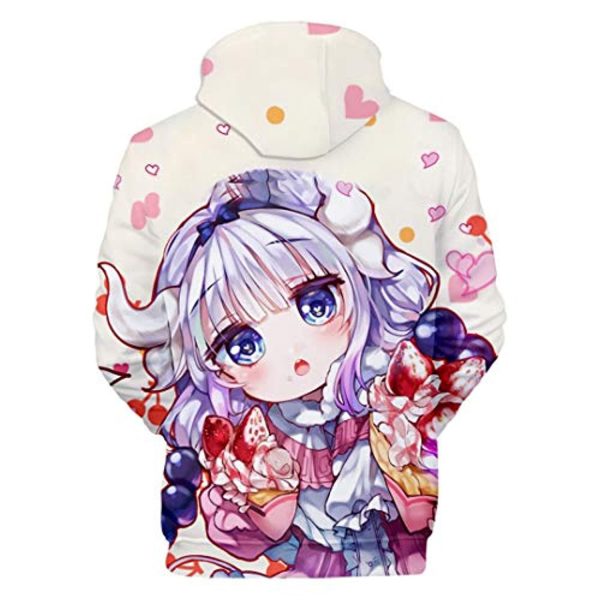 Miss Kobayashi's Dragon Maid Hoodie - Kanna Kamui 3D Print Fashion Hooded Pullover