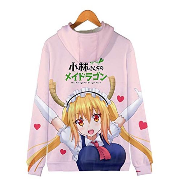 Miss Kobayashi's Dragon Maid Hoodie - Tohru 3D Casual Zipper Jacket