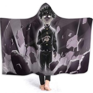 Mob Psycho 100 Wrinkle-Resistant Hooded Blanket