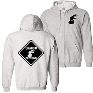 Monster Hunter Jacket - Solid Color White Fleeced Zip Up Hoodie