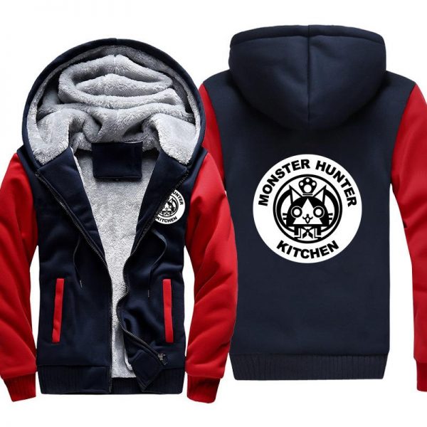Monster Hunter Jackets - Solid Color Monster Hunter Airou Icon Super Cute Fleece Jacket