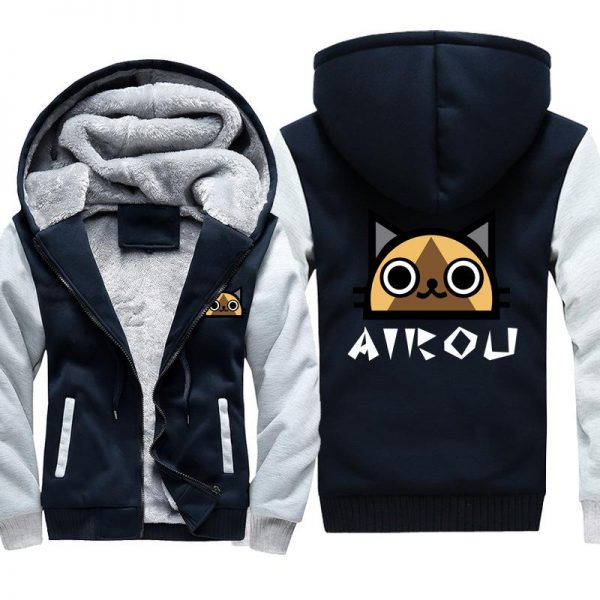Monster Hunter Jackets - Solid Color Monster Hunter Game AIROU Icon Super Cool Fleece Jacket