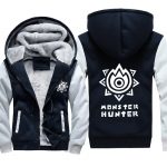 Monster Hunter Jackets - Solid Color Monster Hunter Game LOGO Icon Super Cool Fleece Jacket