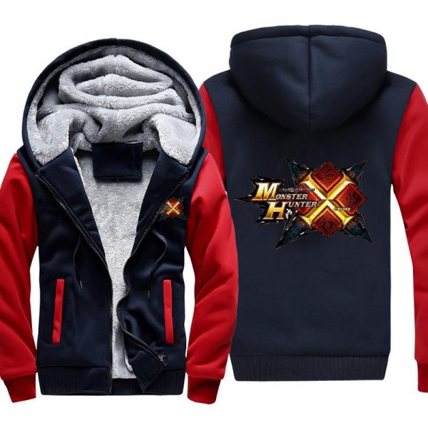 Monster Hunter Jackets - Solid Color Monster Hunter Game X Icon Super Cool Fleece Jacket