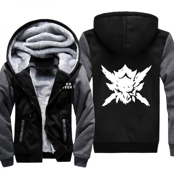 Monster Hunter Jackets - Solid Color Monster Hunter Rathian Icon Super Cool Fleece Jacket