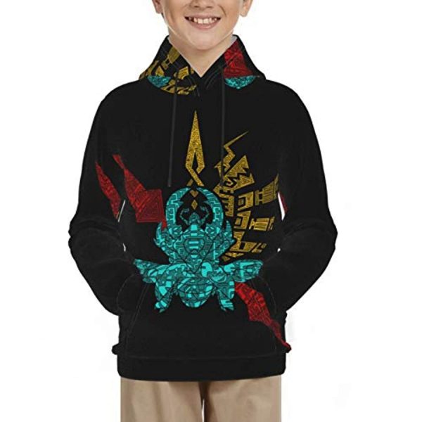 Monster Hunter World Hoodies -  3D Print Pullover Hooded Sweatshirt For Teens