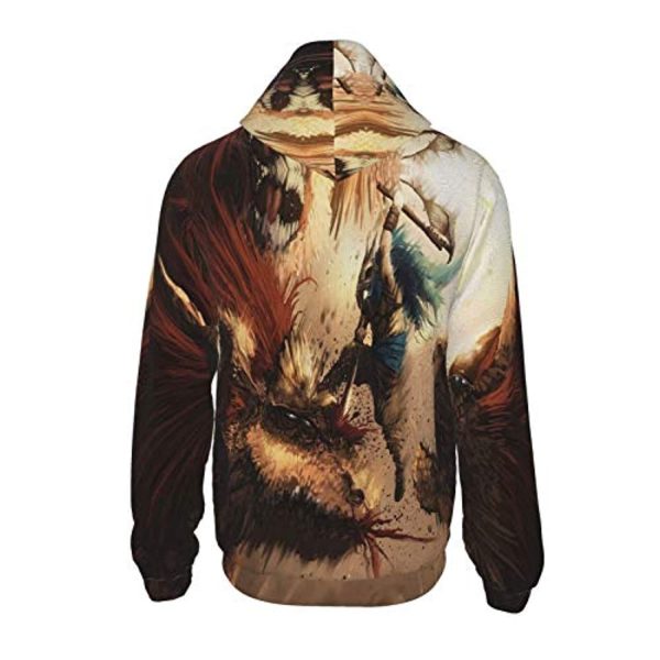 Monster Hunter World Hoodies -  3D Print Pullover Hooded Sweatshirt For Teens