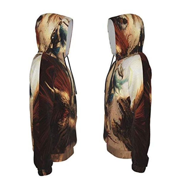 Monster Hunter World Hoodies -  3D Print Pullover Hooded Sweatshirt For Teens