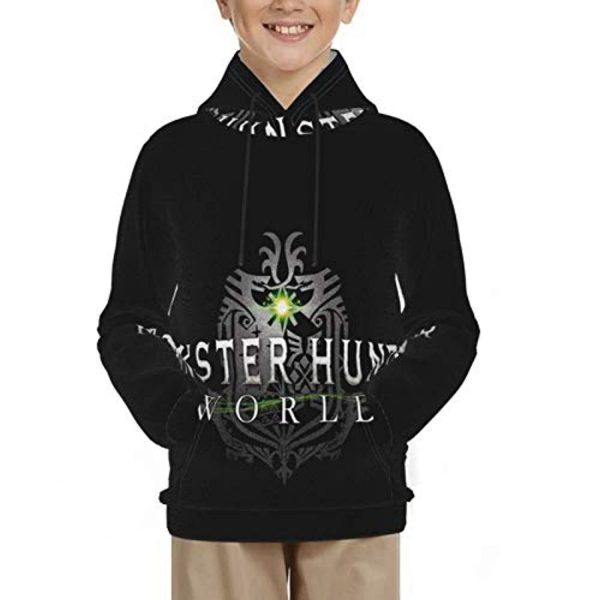 Monster Hunter World Hoodies -  3D Print Pullover Hooded Sweatshirt For Teens