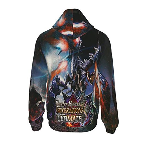 Monster Hunter World Hoodies -  3D Print Pullover Hooded Sweatshirt For Teens