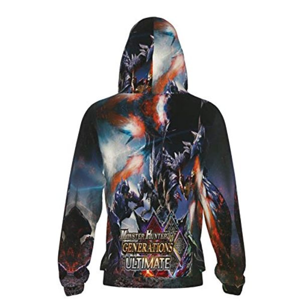 Monster Hunter World Hoodies -  3D Print Pullover Hooded Sweatshirt For Teens