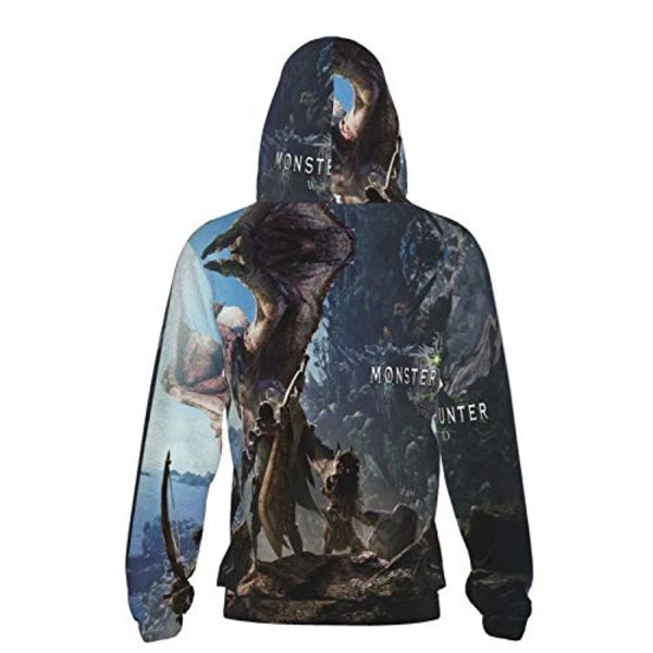 Monster Hunter World Hoodies -  3D Print Pullover Hooded Sweatshirt For Teens