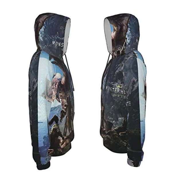 Monster Hunter World Hoodies -  3D Print Pullover Hooded Sweatshirt For Teens