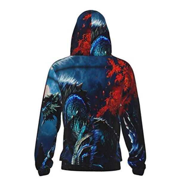 Monster Hunter World Hoodies -  3D Print Pullover Hooded Sweatshirt For Teens