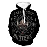 Monster Hunter World Hoodies - Bazelgeuse 3D Print Casual Pullover