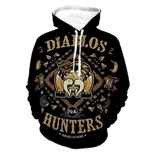 Monster Hunter World Hoodies - Diablos 3D Print Casual Pullover
