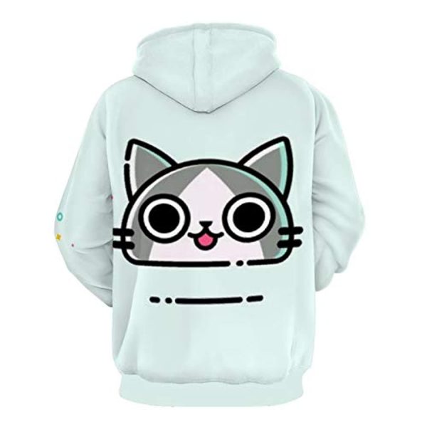 Monster Hunter World Hoodies - Felyne Cartoon 3D Print Casual Pullover