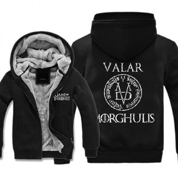 MORGHULIS Jackets - Solid Color MORGHULIS Series VALAR Game of Thrones Fleece Jacket