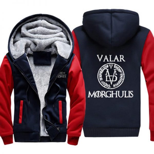 MORGHULIS Jackets - Solid Color MORGHULIS Series VALAR Game of Thrones Fleece Jacket