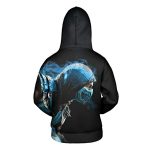 Mortal Kombat Hoodie - Black Scorpion Unisex 3D Print Pullover Drawstring Hoodiev