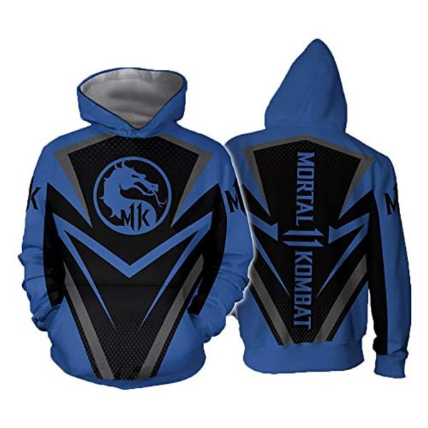 Mortal Kombat Hoodie -  Dragon Logo Unisex 3D Print Pullover Drawstring Hoodie 5 Colors Optional