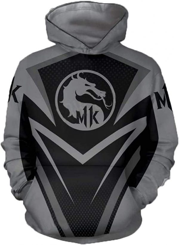 Mortal Kombat Hoodie -  Dragon Logo Unisex 3D Print Pullover Drawstring Hoodie 5 Colors Optional