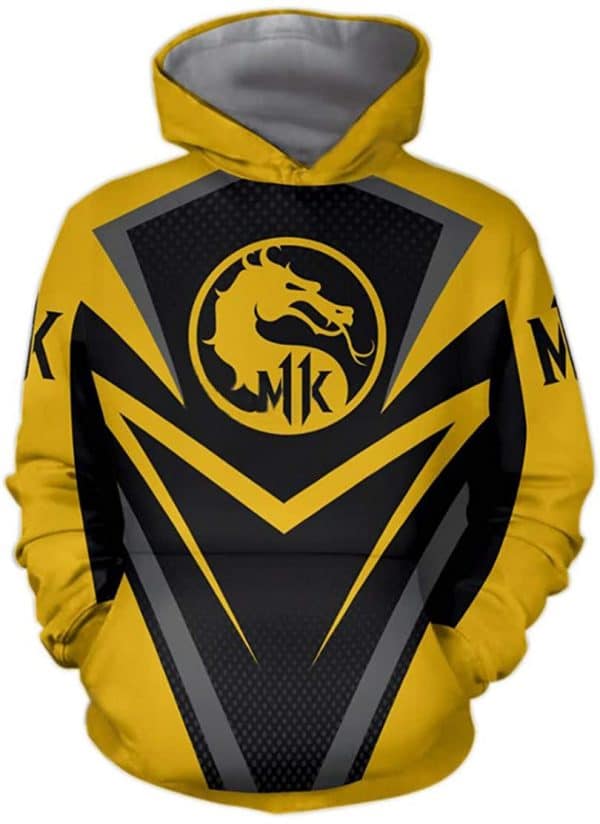 Mortal Kombat Hoodie -  Dragon Logo Unisex 3D Print Pullover Drawstring Hoodie 5 Colors Optional