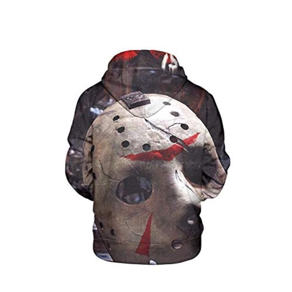 Mortal Kombat Hoodie - Jason Voorhees Unisex 3D Print Pullover Drawstring Hoodie