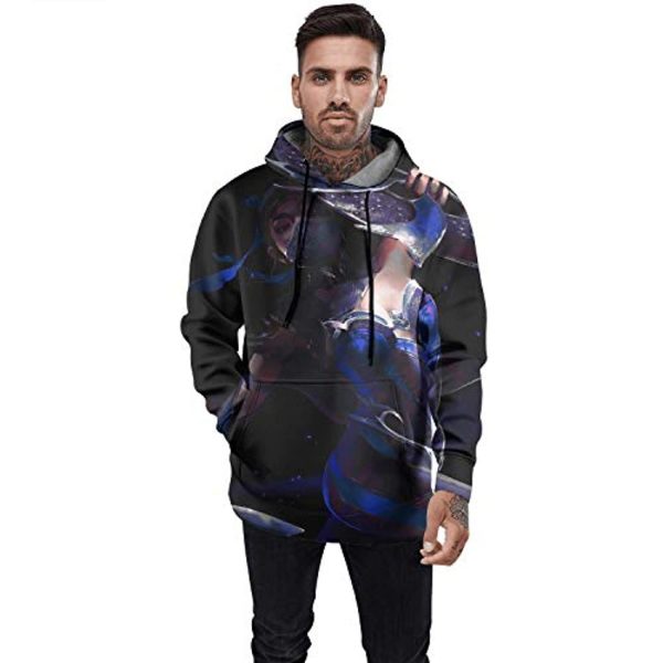 Mortal Kombat Hoodie - Kitana Black Unisex 3D Print Pullover Drawstring Hoodie