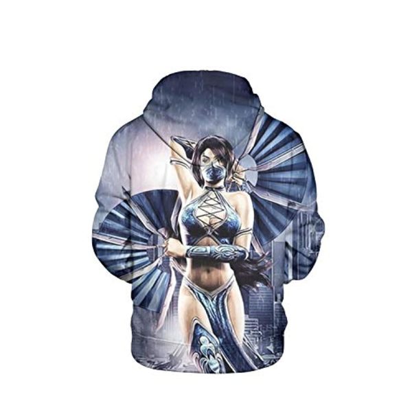 Mortal Kombat Hoodie - Kitana Light Purple Unisex 3D Print Pullover Drawstring Hoodie