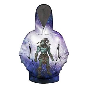 Mortal Kombat Hoodie - Kotal Kahn Light Purple Unisex 3D Print Pullover Drawstring Hoodie