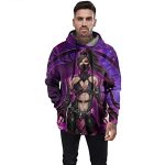 Mortal Kombat Hoodie - Mileena Purple Unisex 3D Full Print Funny Pullover Hoodie
