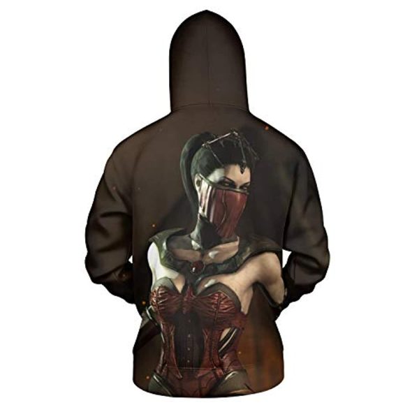Mortal Kombat Hoodie - Mileena Red Unisex 3D Full Print Funny Pullover Hoodie