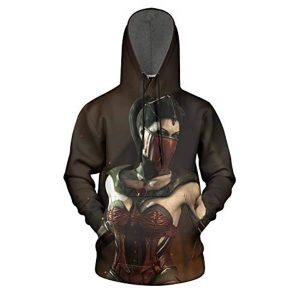 Mortal Kombat Hoodie - Mileena Red Unisex 3D Full Print Funny Pullover Hoodie
