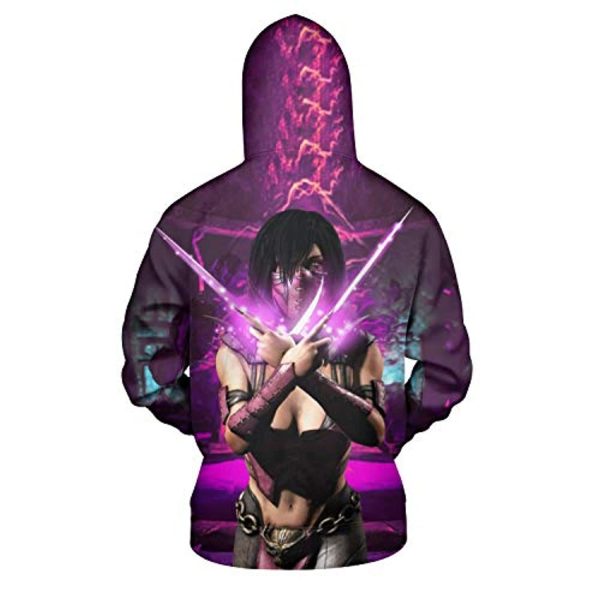 Mortal Kombat Hoodie - Mileena Rose Unisex 3D Full Print Pullover Drawstring Hoodie