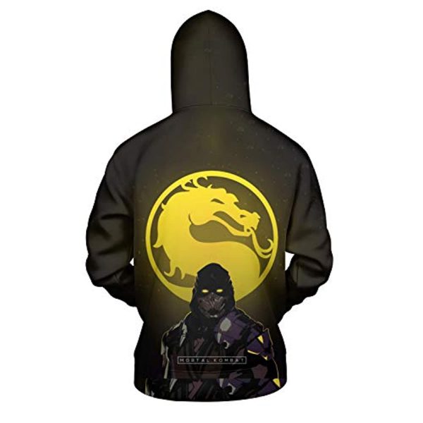 Mortal Kombat Hoodie - Mortal Kombat Character Unisex 3D Print Pullover Drawstring Hoodie