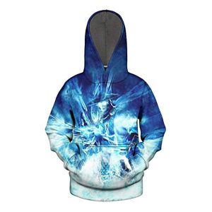Mortal Kombat Hoodie - Raiden Blue Unisex 3D Full Print Pullover Drawstring Hoodie