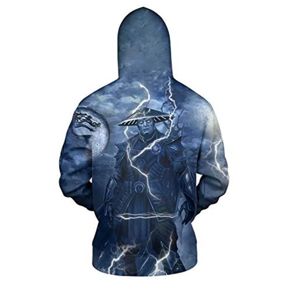 Mortal Kombat Hoodie - Raiden Unisex 3D Full Print Funny Pullover Hoodie