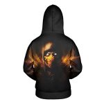 Mortal Kombat Hoodie - Scorpion Black Unisex 3D Print Pullover Drawstring Hoodie