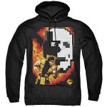 Mortal Kombat Hoodie - Scorpion Black Unisex 3D Print Pullover Drawstring Hoodie