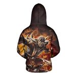Mortal Kombat Hoodie - Scorpion Brown Unisex 3D Print Pullover Drawstring Hoodie