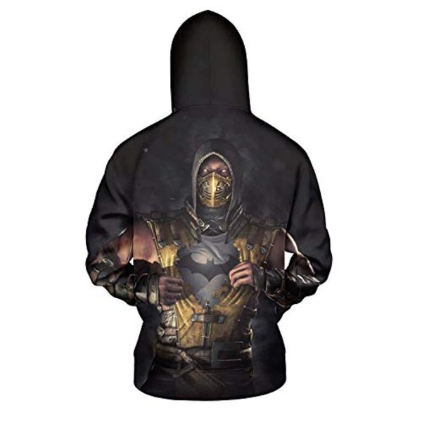 Mortal Kombat Hoodie - Scorpion Unisex 3D Full Print Funny Pullover Hoodie
