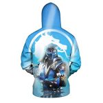 Mortal Kombat Hoodie - Sub-Zero Sky Blue Unisex 3D Full Print Funny Pullover Hoodie