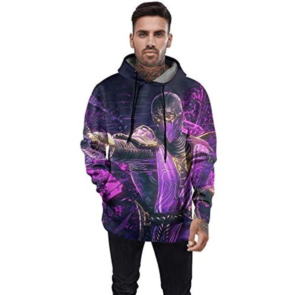 Mortal Kombat Hoodie - Unisex 3D Print Pullover Drawstring Hoodie