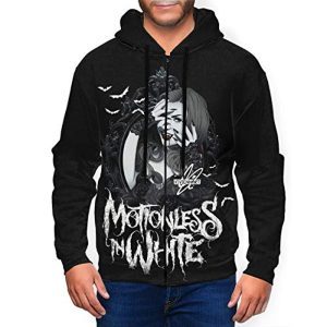 Motionless in White Men's Fashion 3D Printed Zip Hooded Sweatshirt Hoodie