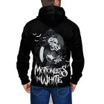 Motionless in White Men's Fashion 3D Printed Zip Hooded Sweatshirt Hoodie
