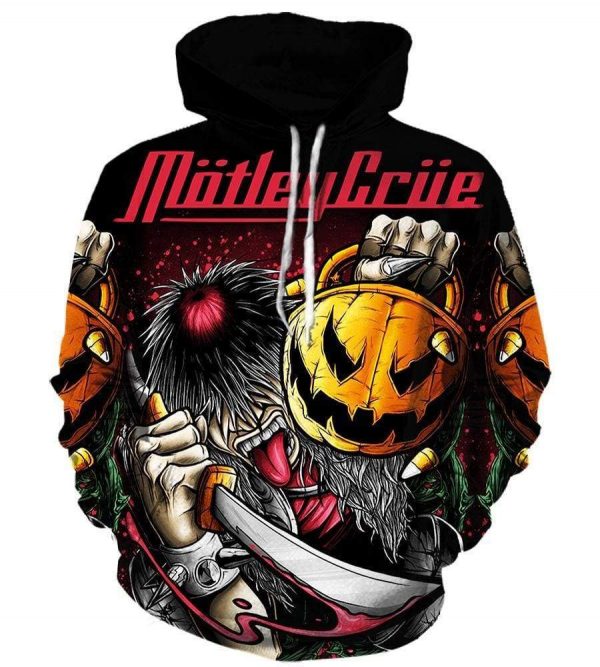 Motley Crue Hoodies - Pullover Black Hoodie