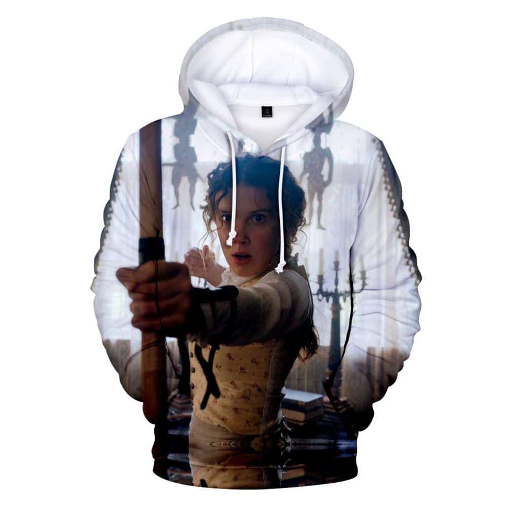 Movie 3D Printed Enola Holmes Hoodies Pullovers